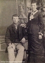 Tintype Portrait of Unknown Man and Woman, John W. Wooddell Family from Northern Pocahontas County