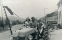 Bill Kisner and Cousins on Tractor in Front of Kisner&#039;s Store in Frank, W.Va.