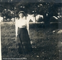 Emma Galford Standing in Yard at Cass, W.Va.