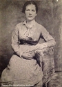 Tintype Portrait of Unknown Woman Seated in Light Dress, John W. Wooddell Family from Northern Pocahontas County