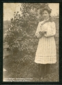 Nora Poage with a Squirrel on her Shoulder