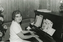 Frances Eskridge at Piano, Pearl S. Buck Visit in Marlinton, W.Va. 1971